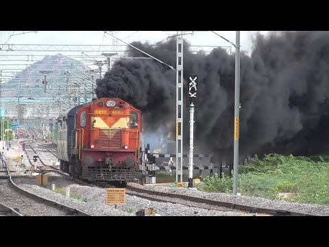 Heavily Smoking Locomotive #shorts