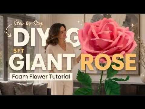 How to Make a Giant Foam Rose — DIY Tutorial