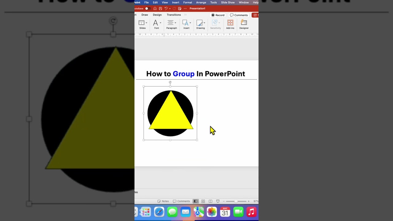 How to Group in Powerpoint