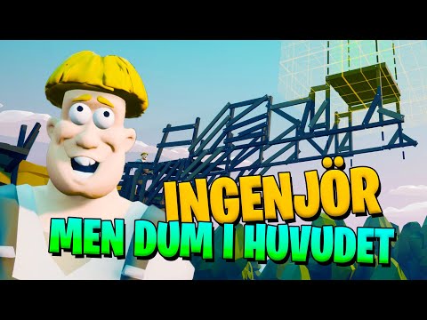 Försöker bygga en bro men är dum i huvudet