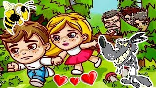 Jim Loves Mary 2 - Jim and Mary go through the forest - free web video games fro kids