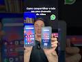 Como compartilhar a tela em uma chamada de vídeo no WhatsApp...#dicas #truques #whatsapp #celular