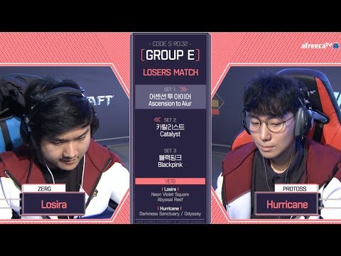 [2018 GSL Season 1]Code S Ro.32 Group E Match4 Hurricane vs Losira
