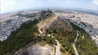 preview picture of video 'DJI Phantom 2 Vision+ , Lycabettus Hill , Athens, Greece'