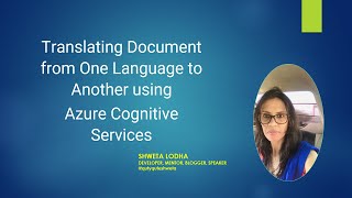 Translating Document from One Language To Another