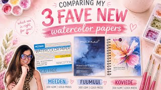 3 AMAZING 100% Cotton Watercolor Papers at Affordable Prices 🌸 Perfect for Beginners Too!