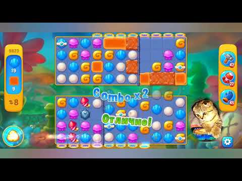 Fishdom 2022, no Boosters,   9823     level  -  прохождение без бустеров,   9823   уровень.