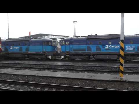 Vlaky v železniční stanici Uničov | ČD a ČD Cargo