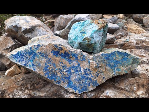 Malachit / Azurit Kaiserbründl Gratlspitz Tirol Österreich Mineralien