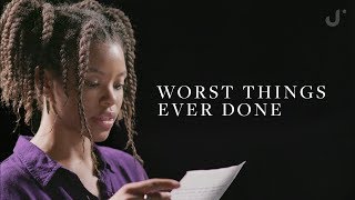 Reading The Worst Things People Have Ever Done