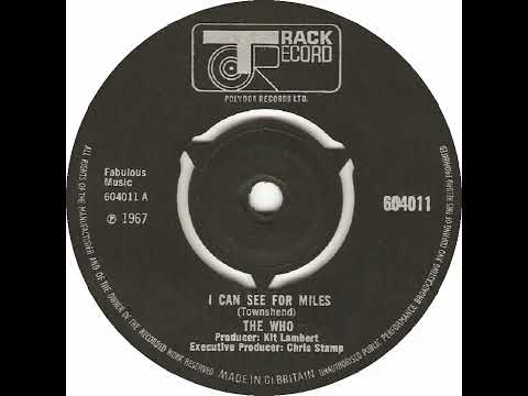UK New Entry 1967 (249) The Who - I Can See For Miles