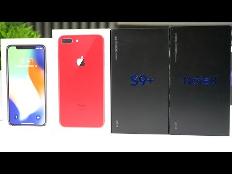 iPhone X vs iPhone 8 Plus vs Galaxy S9 Plus vs Note 8!