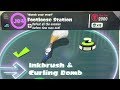 J04 - Footloose Station with Inkbrush & Curling Bomb (Splatoon 2 - Octo Expansion)