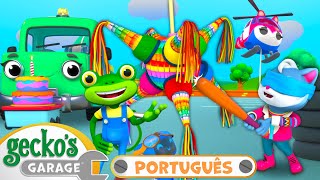 Gecko e o Bolo de Aniversário Voador! | 1 HORA DO GECKO! | Desenhos Animados Infantis em Português