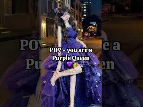 POV - you are a purple queen 💜👑@chavi_creations #aesthetic #trending#korean#fypシ #million#views