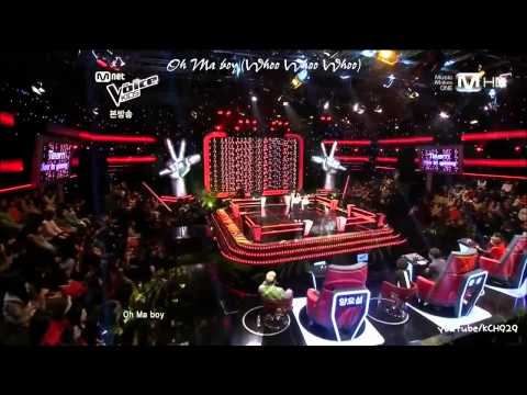 【中字】朴恩中&金初恩&李健 -  獨自一人 @ Mnet Voice Kids 130125 EP4