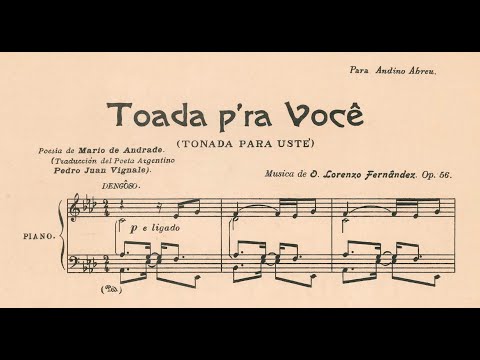 Lorenzo Fernandez - Toada pra você (Lenine Santos, tenor; Achille Picchi, piano)