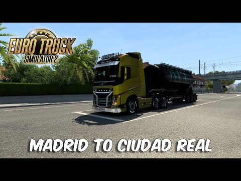 Madrid to Ciudad Real - Euro Truck Simulator 2 | Volvo FH16 750 | Logitech Gameplay | Wheel cam