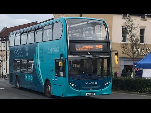 THRASH: Arriva North East 7528 (NK14GDF) Dennis Trident 2/Enviro 400