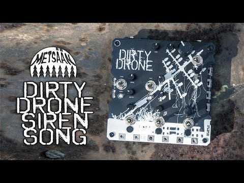 DIRTY DRONE SIRENSONG - a drone/noise synth with haptic control, 2 LFOs & resonant hi+lo pass filter