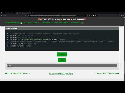 JavaScript Bitwise OR Assignment Operators