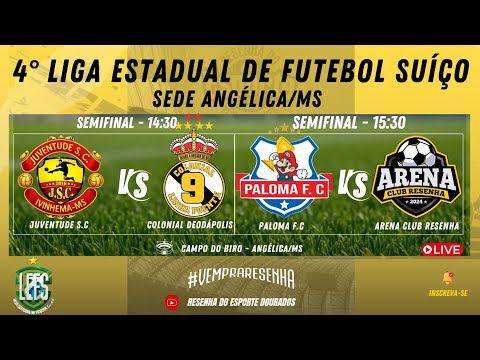4º LIGA ESTADUAL DE FUTEBOL SUIÇO 2026 - SEMIFINAL -  SEDE ANGÉLICA/MS - PARTE 2