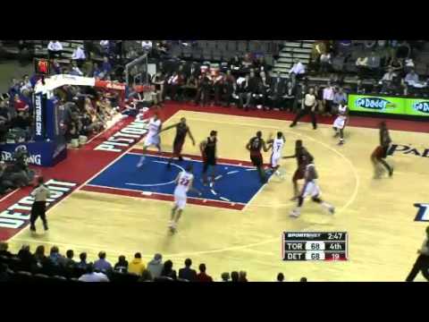NBA Toronto Raptors vs Detroit Pistons | Sunday, April 22, 2012 | L 73 - 76 Highlights
