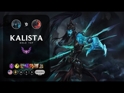 Kalista Top vs Aatrox - NA Master Patch 13.4