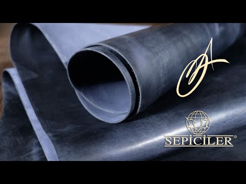 Sepici Leather - Spade Crazy Navy 5-6oz (Veg Tan)