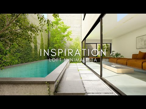 LOFT ESTREITO COM PISCINA INTERNA DE 7X20 METROS MINIMALISTA - INSPIRATION HOUSE