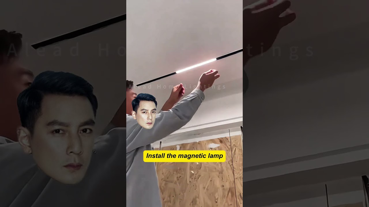 Magnetic track lights are really easy to install.#lamp #light #led #smarthome