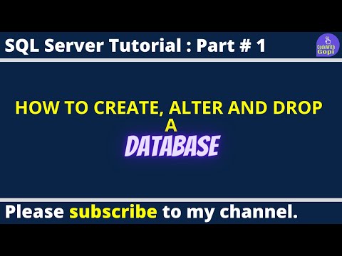 Master Sql Databases Create Alter Drop And Use Databases Full Sql Tutorial