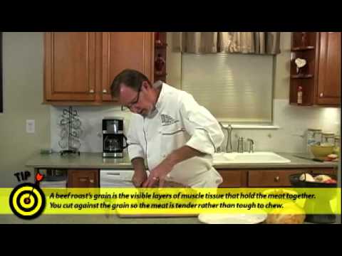 How to Carve Roast Beef For Dummies - YouTube