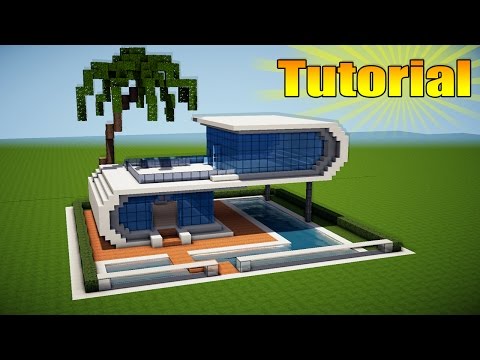 WiederDude Tutorials - Minecraft: Modern Beach House Tutorial - How to Build a House in Minecraft
