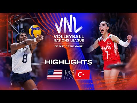 Волейбол USA vs. TUR — Highlights Week 1 | Women's VNL 2023