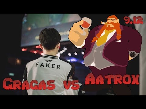Faker - Gragas vs Aatrox Mid - LoL Season 9 KR Ranked | League Of Legends