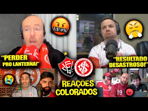REAÇÕES dos COLORADOS FURIOSOS com a DERROTA - VITÓRIA 2X1 INTERNACIONAL [REACT BRASILEIRÃO 2024]