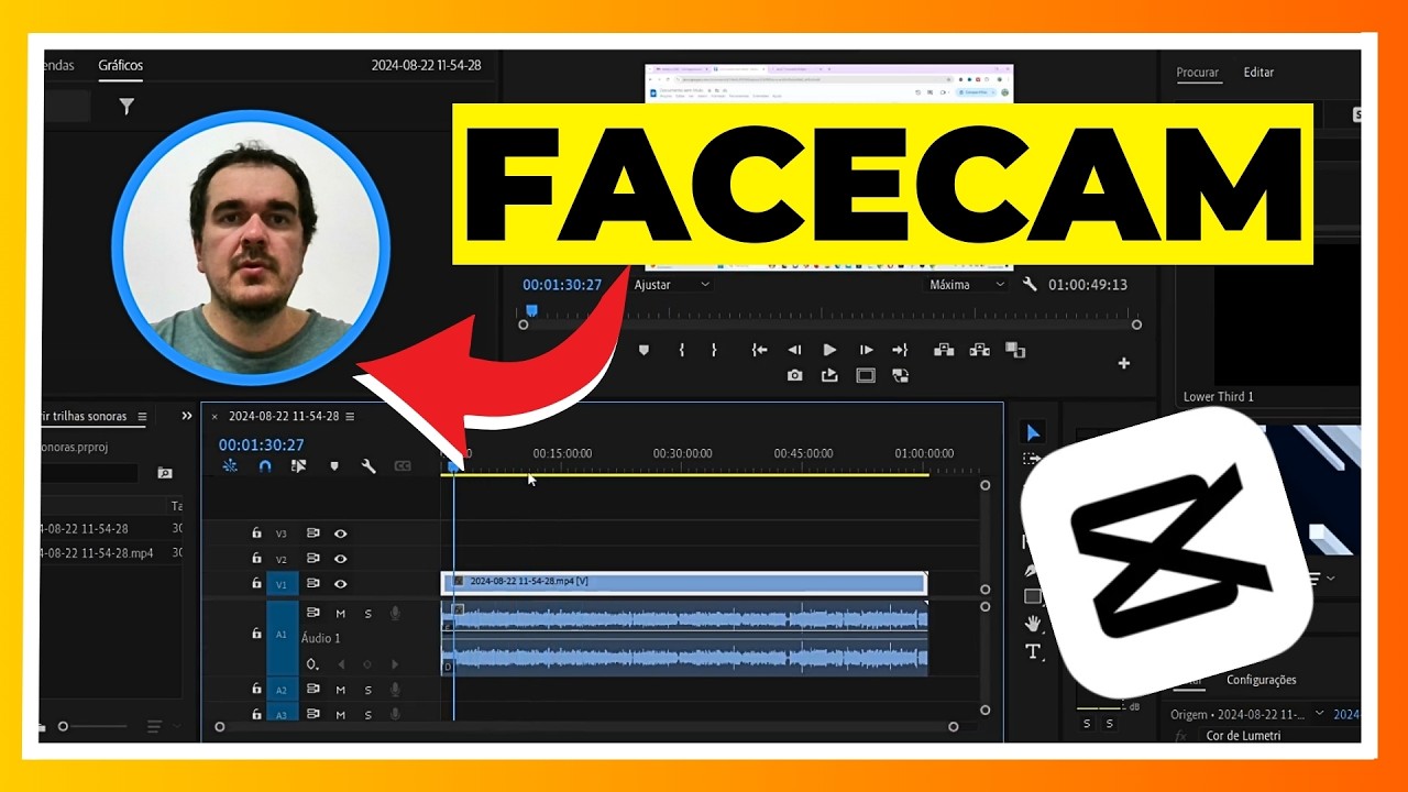 📹Como fazer FACECAM no CapCut Pc?((COM Borda ou SEM Borda))