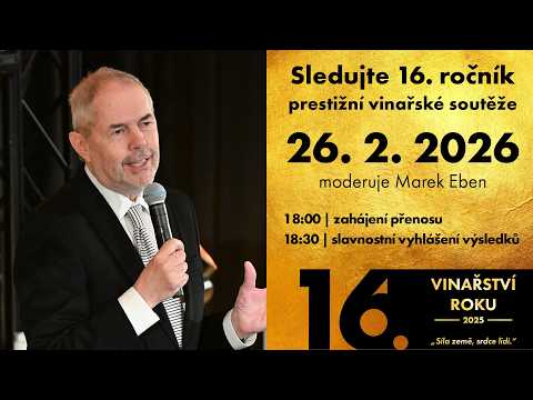 VINAŘSTVÍ ROKU 2025 | Slavnostní vyhlášení vítězů