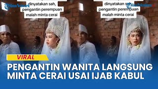 Download lagu VIRAL, Pengantin Wanita di Sumsel Langsung Minta Cerai Beberapa Detik Usai Ijab Kabul mp3