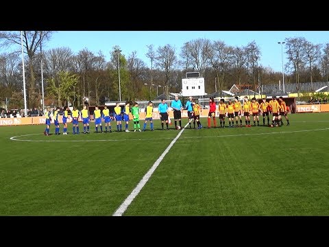 1e helft Finale kwalificatietoernooi Cordial Cup AFC'34 JO13-1 - Sporting Martinus JO13-1