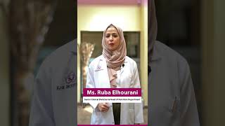 Watch Ms. Ruba Elhourani, talks about healthy and well-balanced diet plans.