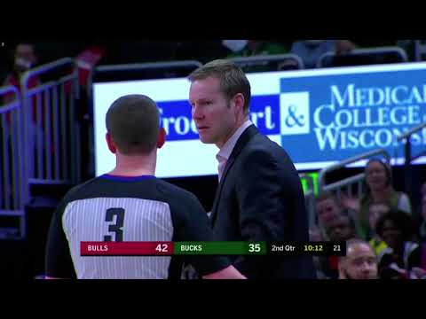 Fred Hoiberg Technical Foul | Bulls vs Bucks 11/28/18