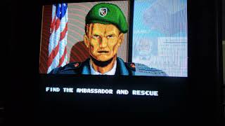 Data East Desert Assault 1991 Arcade Thunder Zone: Actual Hardware Gameplay