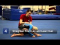 How to Do the Splits for Beginner Gymnasts : Beginning Gymnastics