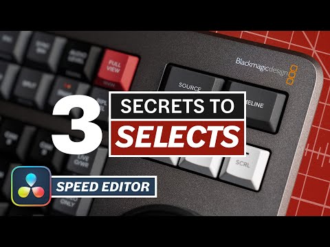 DaVinci Resolve SPEED EDITOR Selects & Favorite Timeline Tutorial
