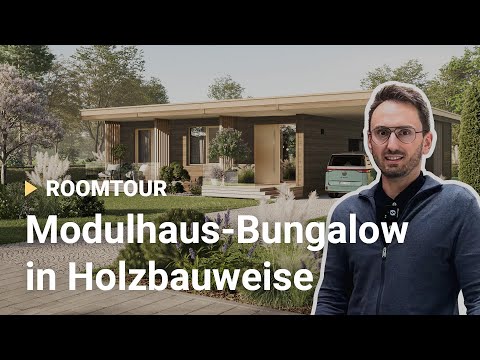 Roomtour: Modulhaus-Bungalow in Holzbauweise | Sonnleitner ELEMENTS