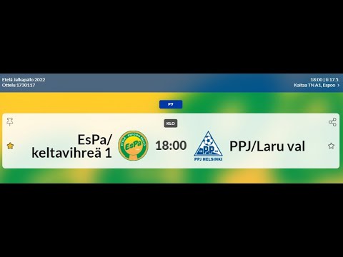 EsPa 2013 Keltavihree 1 – PPJ Laru Valkoinen