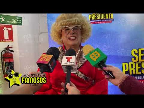 Mario Bezares es Martina en “LA SEÑORA PRESIDENTA”. 👗💄👠