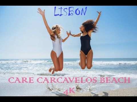 🇵🇹 Portugal Carcavelos Beach 2022 Lisbon - 4K- گشتی در ساحل کارکاویلوس شهر لیسبون -